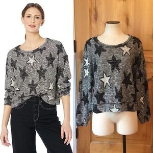 SPLENDID Stargazer Pullover Sweater Top EUC M